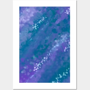 Abstract purplish painting Posters and Art